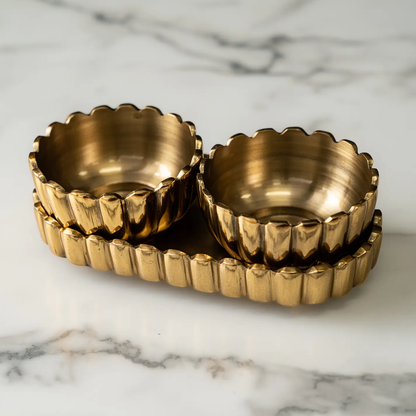 Gold Serving Set