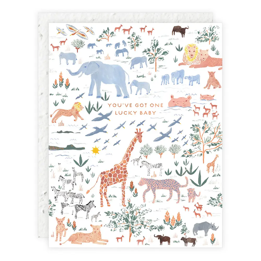 Plantable Card - One Lucky Baby