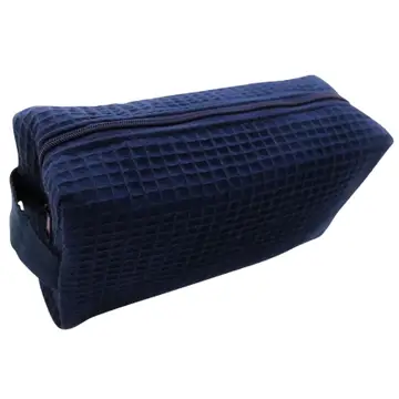 Personalized Waffle Weave Zip Pouch