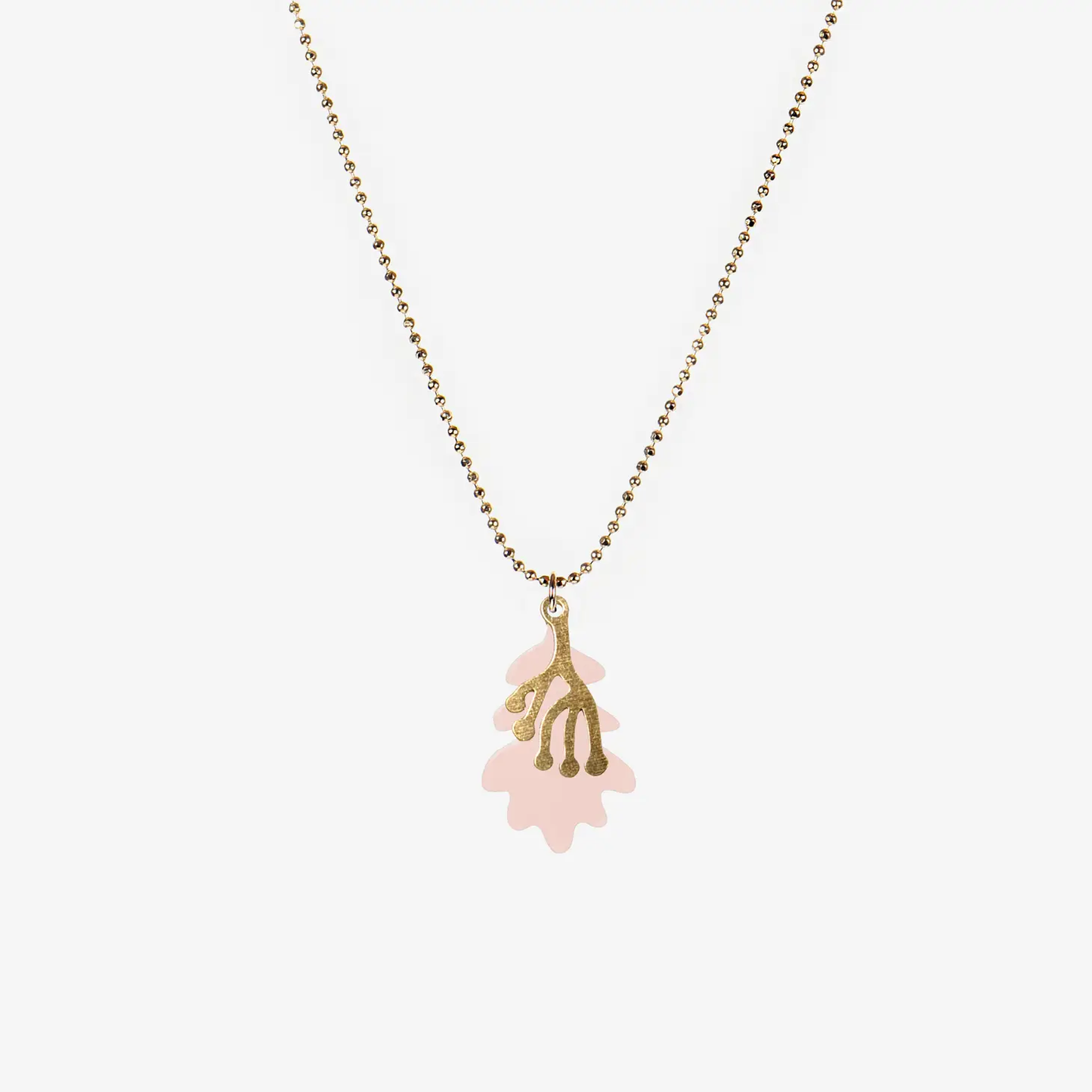 Enamel Leaves Necklace