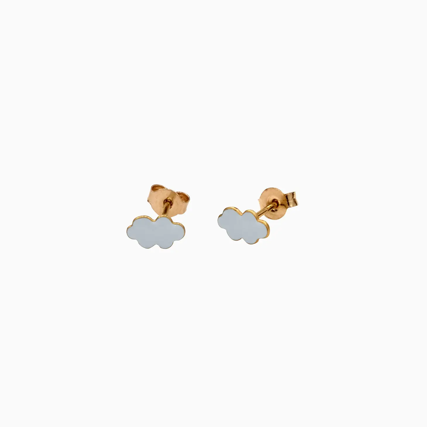 Enamel Cloud Earrings