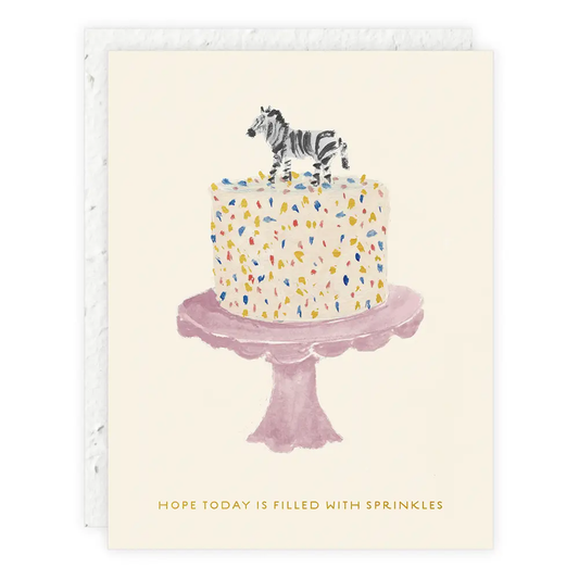 Plantable Card - Zebra Cake