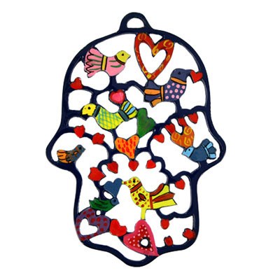 Hand Painted Amulet Hamsa