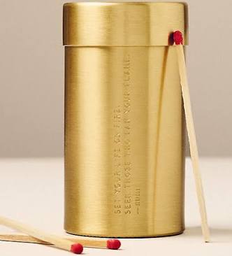 Brass Match Canister