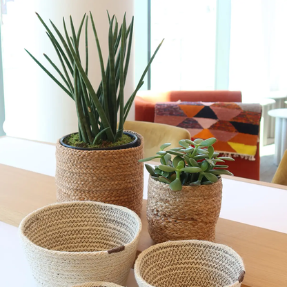 Handwoven Round Gift Baskets