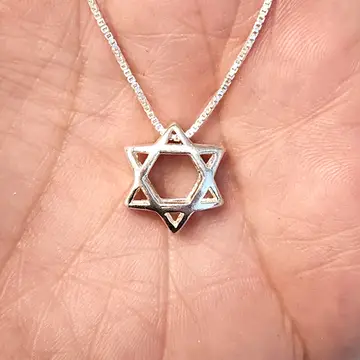 Masculine Slide Star of David Necklace