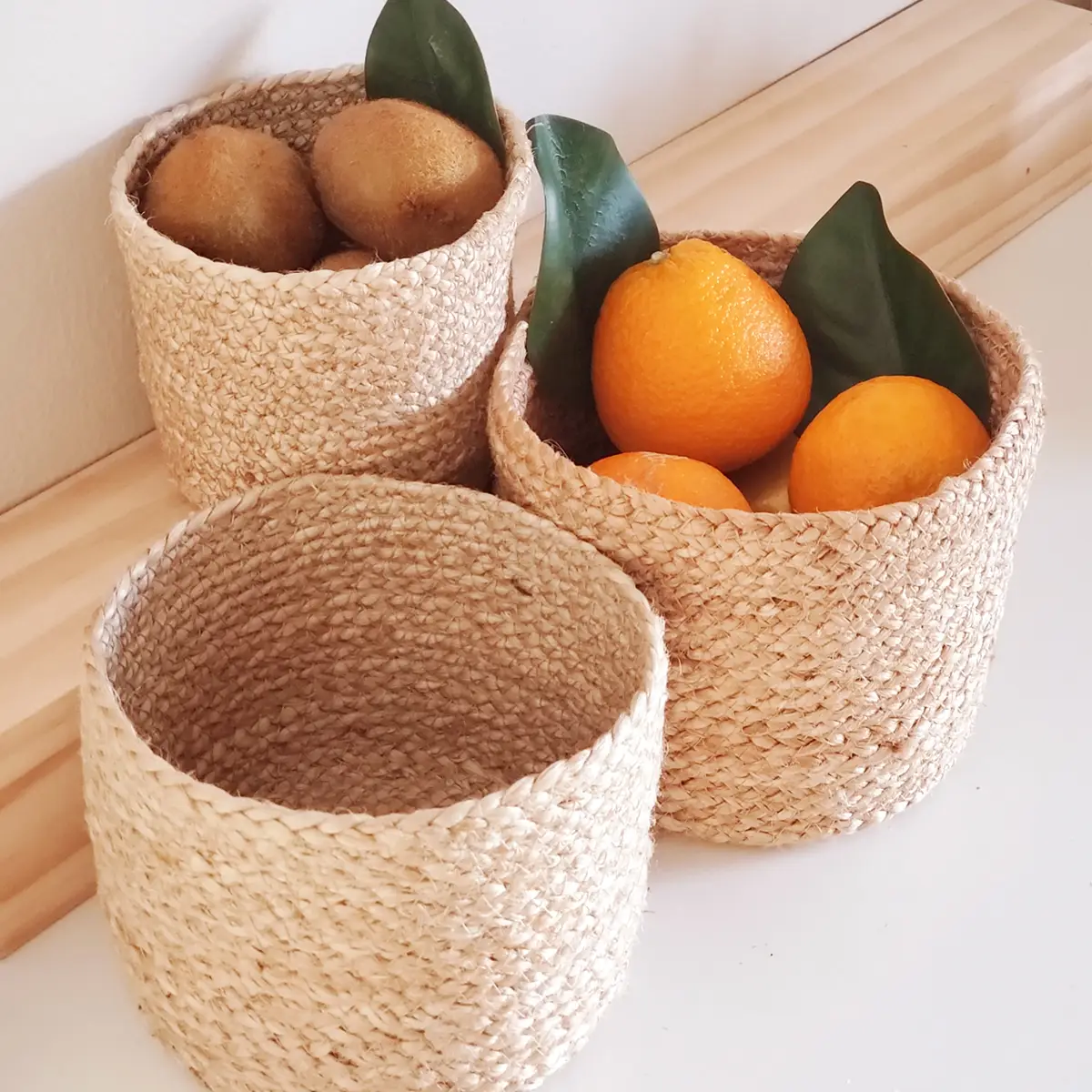 Handwoven Round Gift Baskets