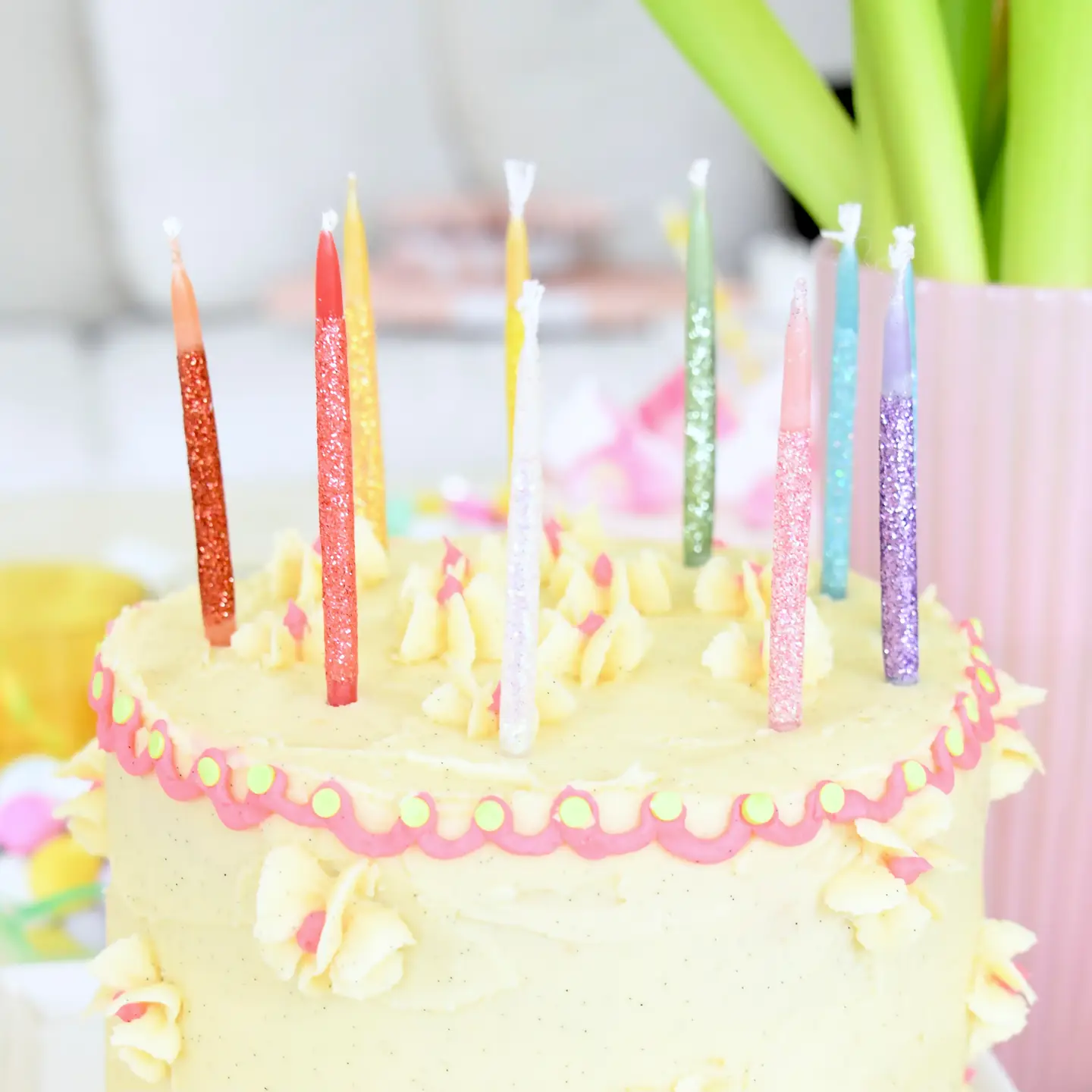 Glitter Wish Birthday Candles