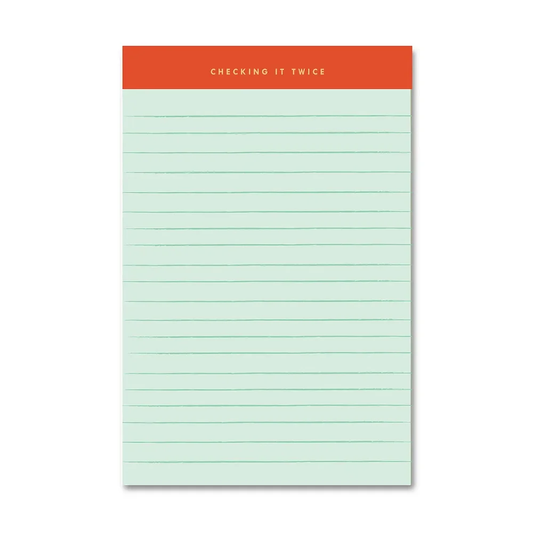 Checking It Twice Notepad