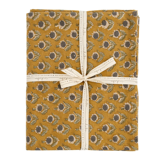Kerala Block Print Tablecloth