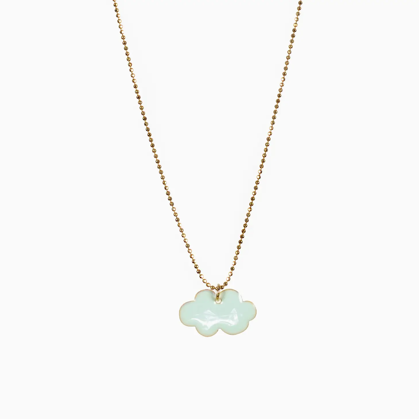 Enamel Cloud Necklace