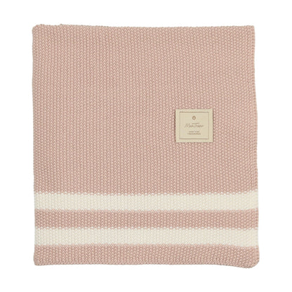 Striped Chunky-Knit Baby Blanket
