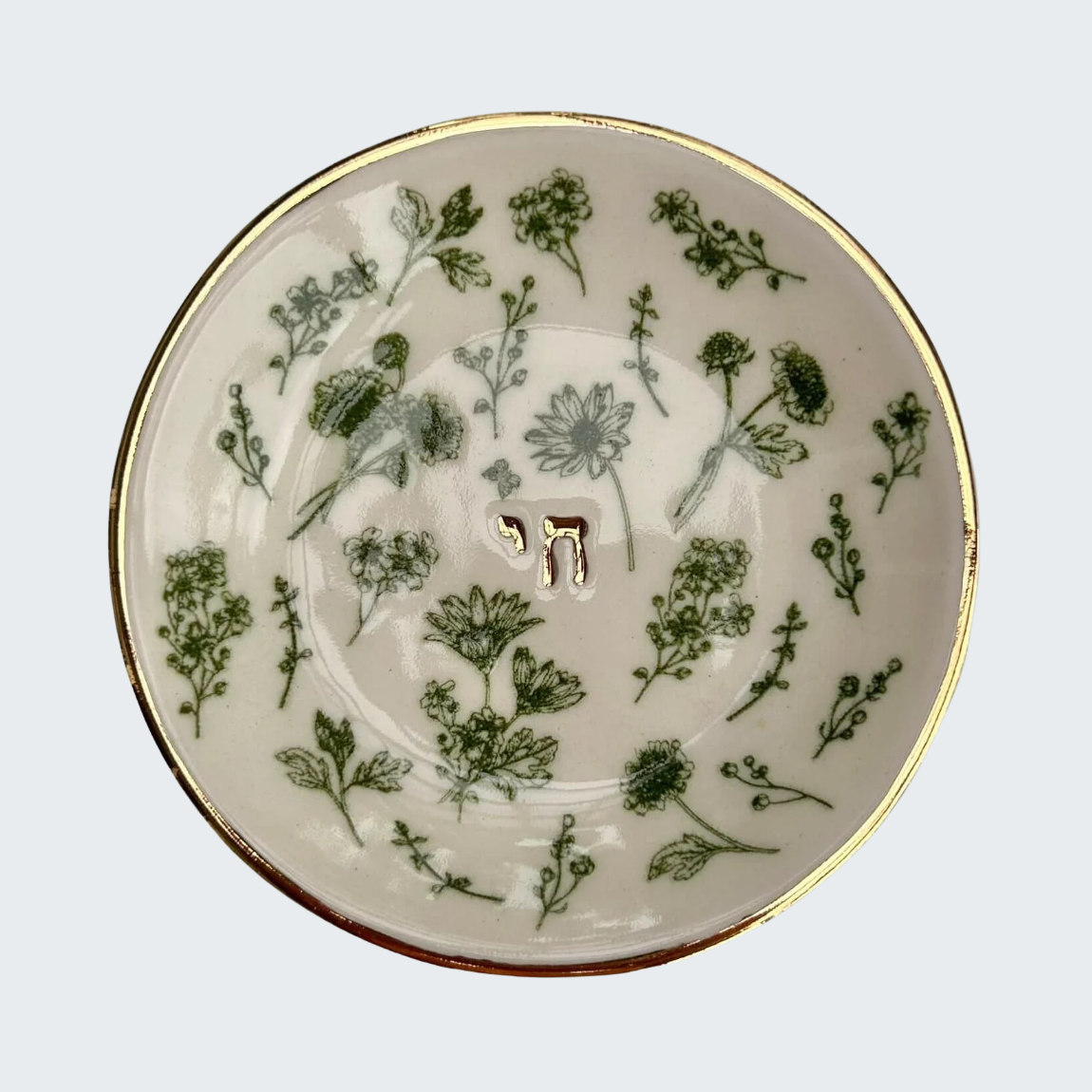Judaic Ceramic Trinket Dish