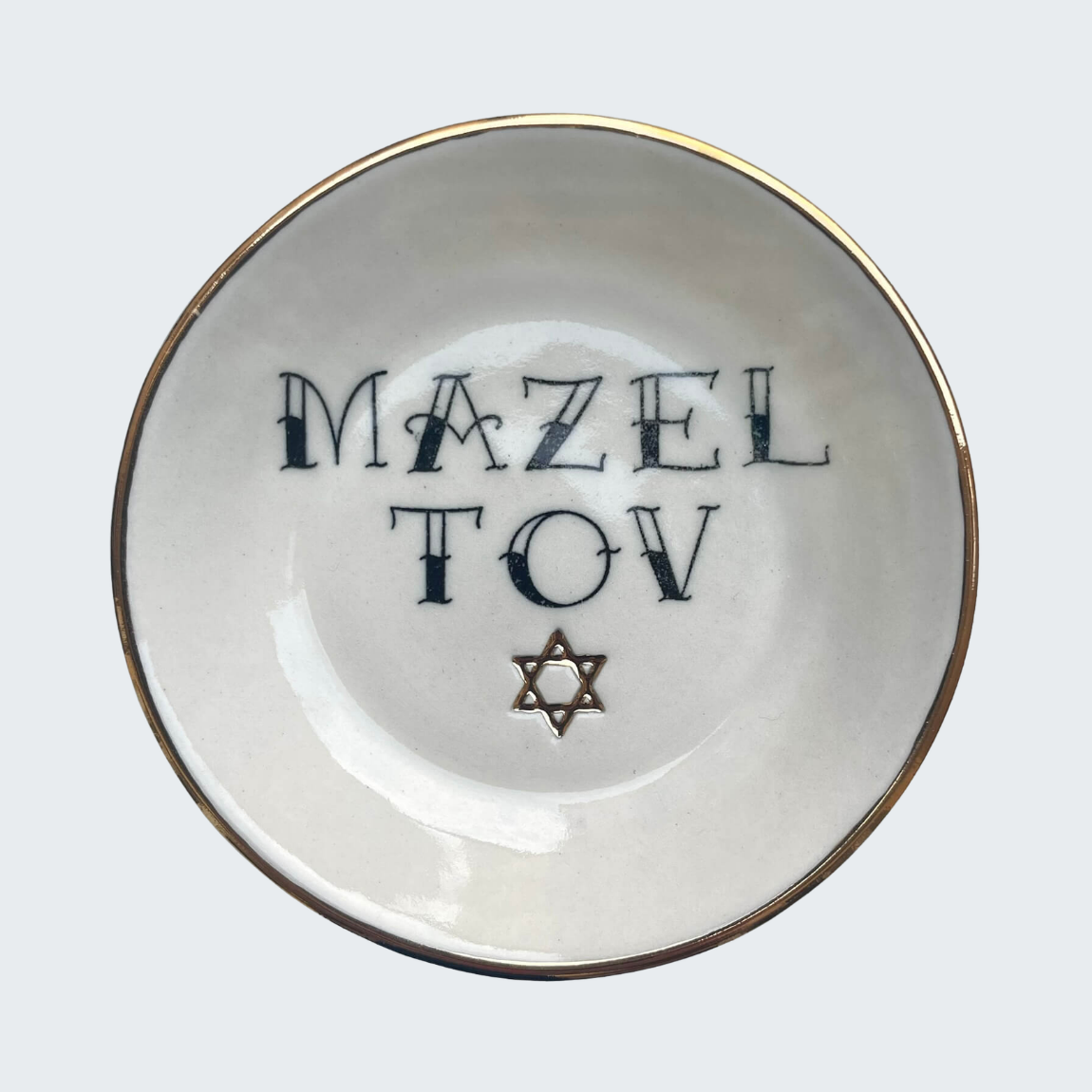 Judaic Ceramic Trinket Dish