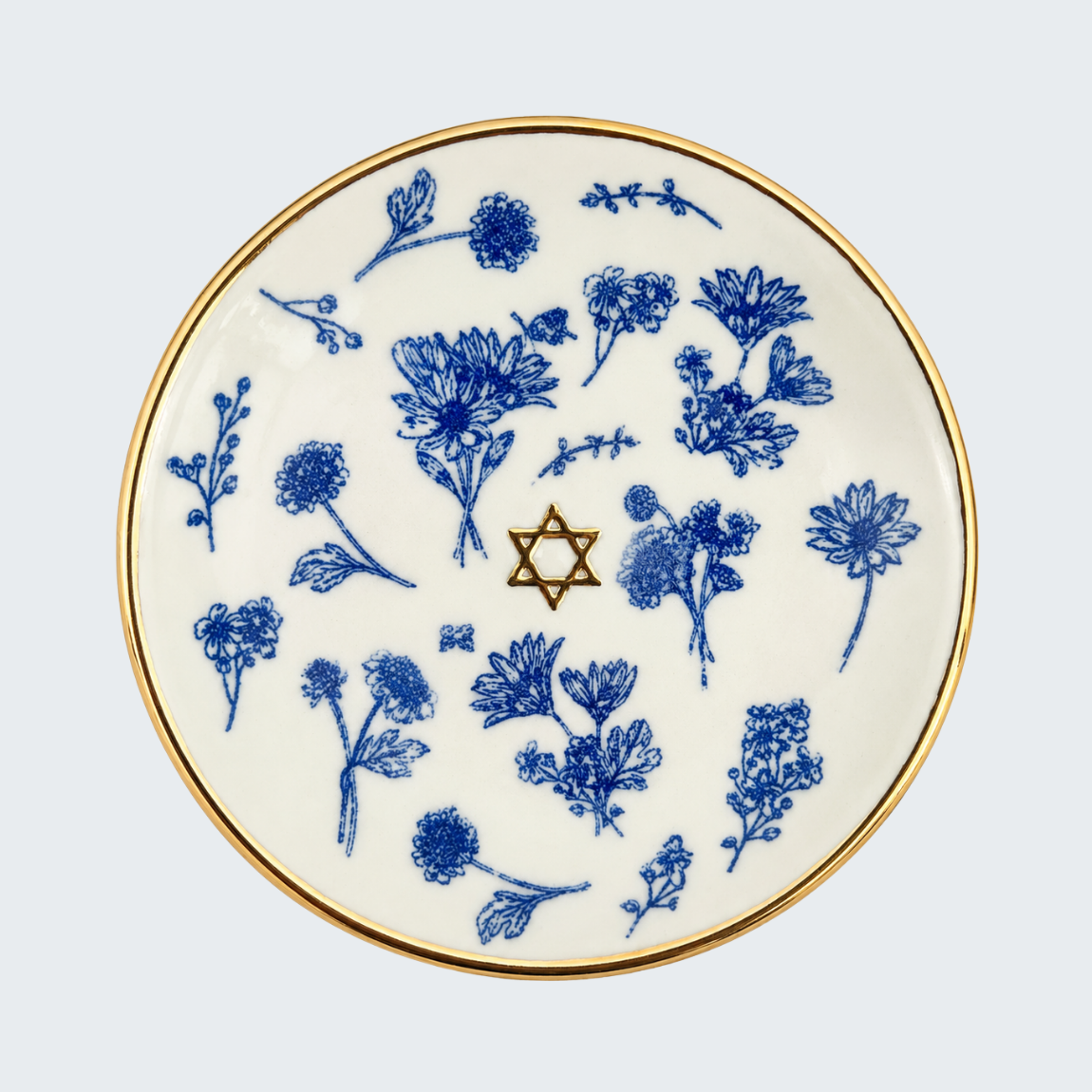 Judaic Ceramic Trinket Dish