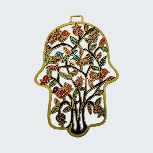 Laser Cut Metal Birds Hamsa