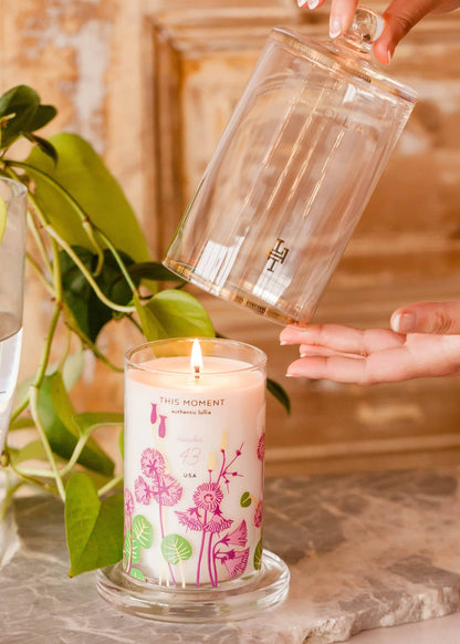 This Moment Glass Candle with Cloche