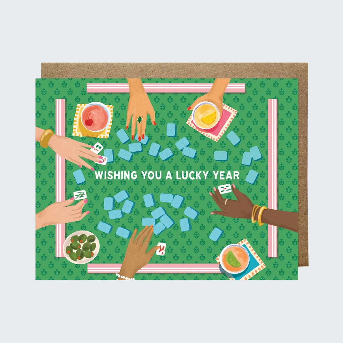 Lucky Year Mahjong Card
