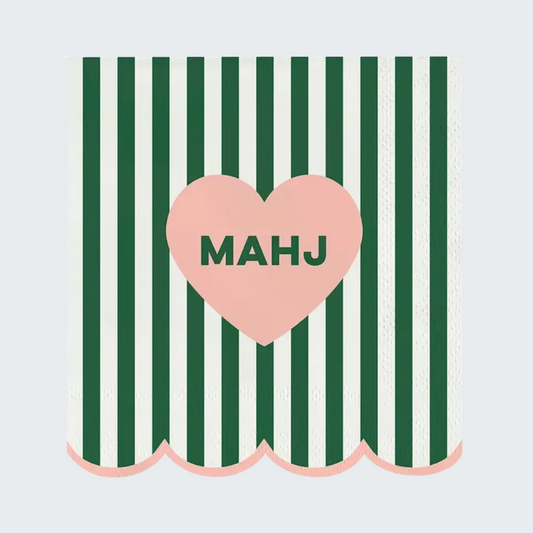Mahj Heart Cocktail Napkins