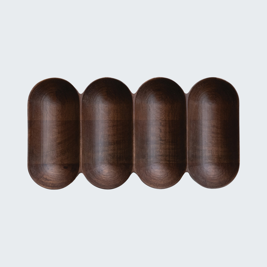 Mango Wood Divided Dish