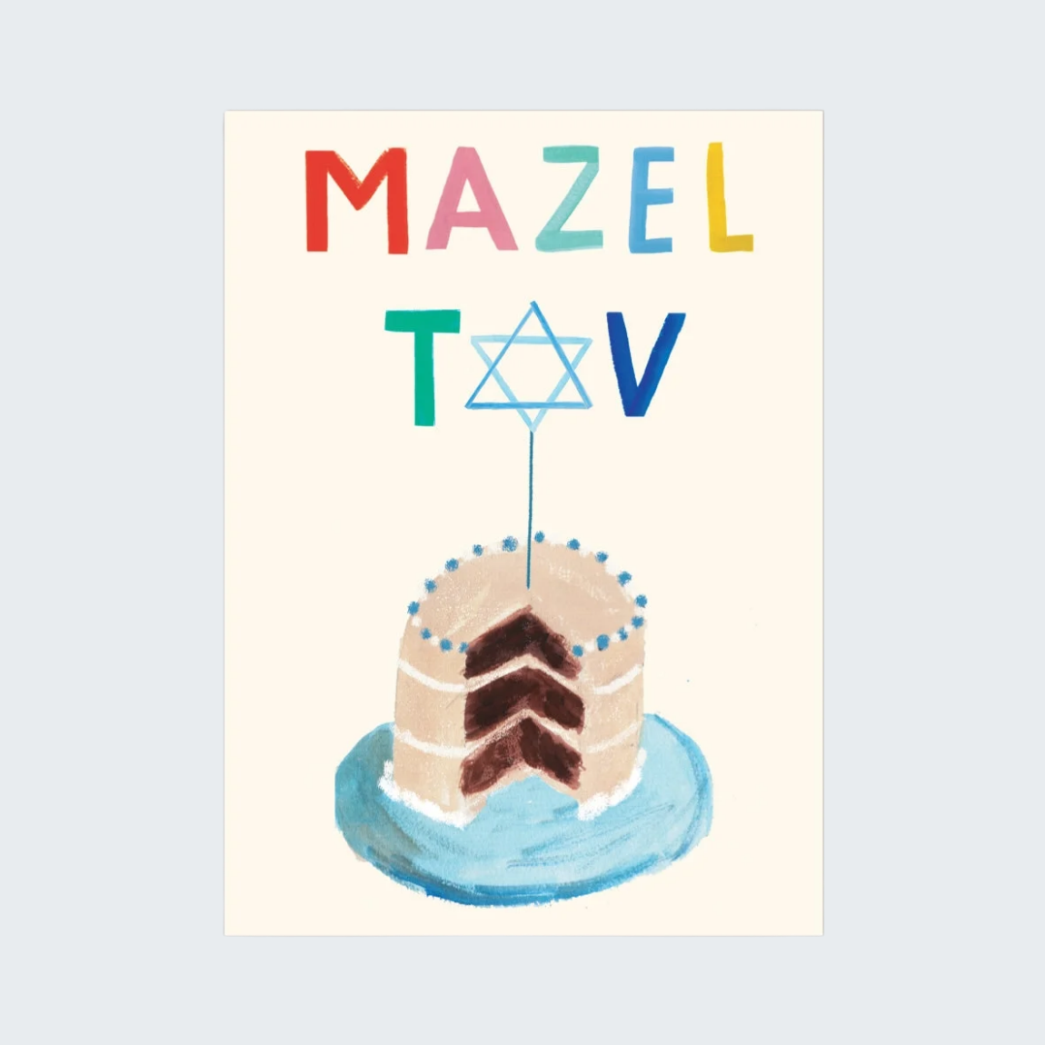 Mazel Cake Card