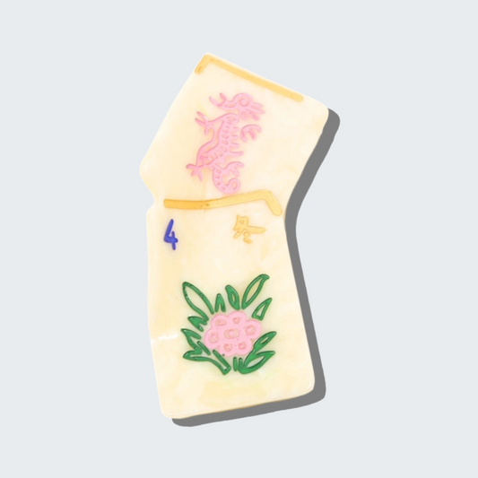 Mini Flower Mahjong Hair Claw