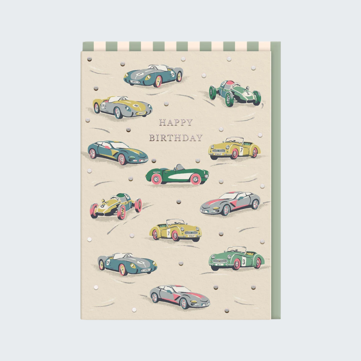 Race Cars Birthday Card