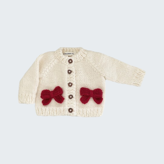 Red Bow Cardigan