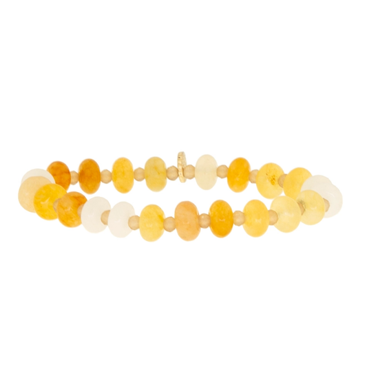 Rondelle Beaded Stretch Bracelet