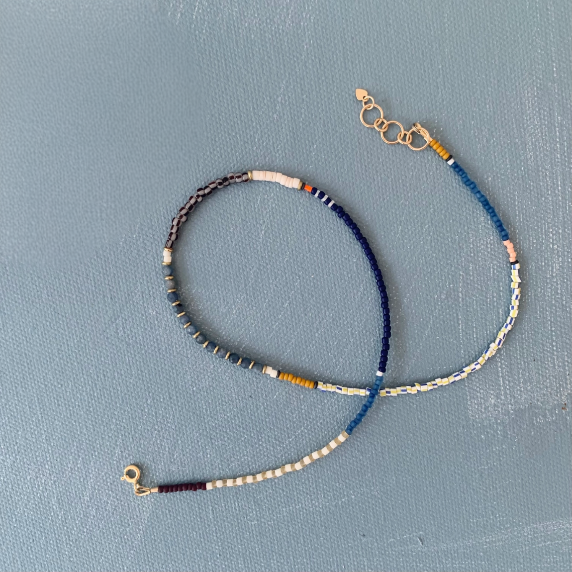 Sapphire Beaded Gemstone Necklace