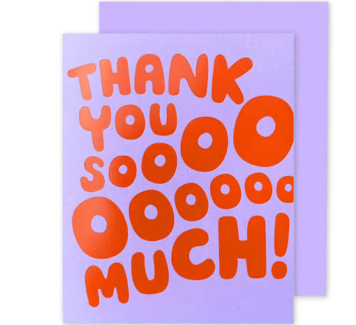 Thank you Sooooooo oooo Much