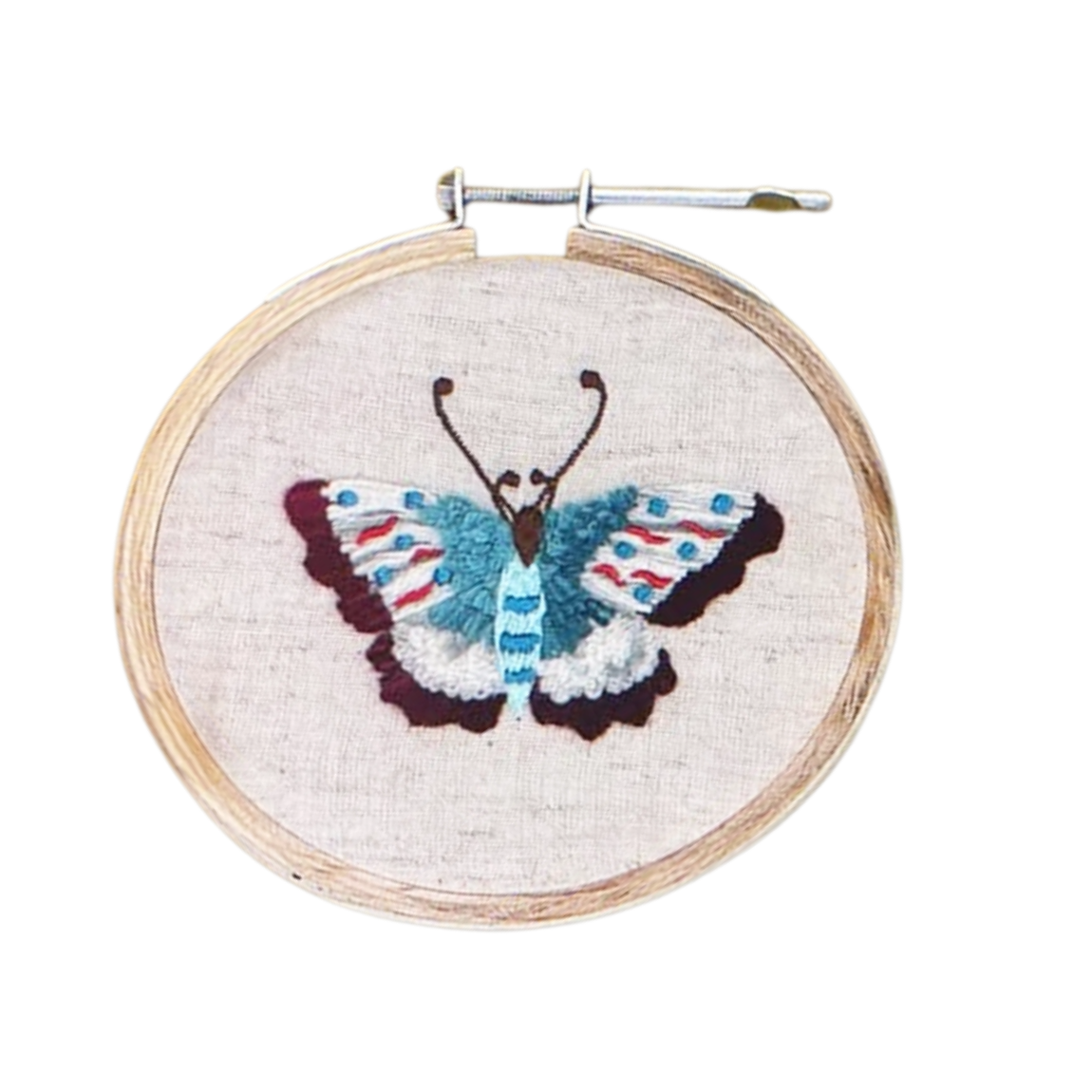 Small Butterfly Embroidery Hoop