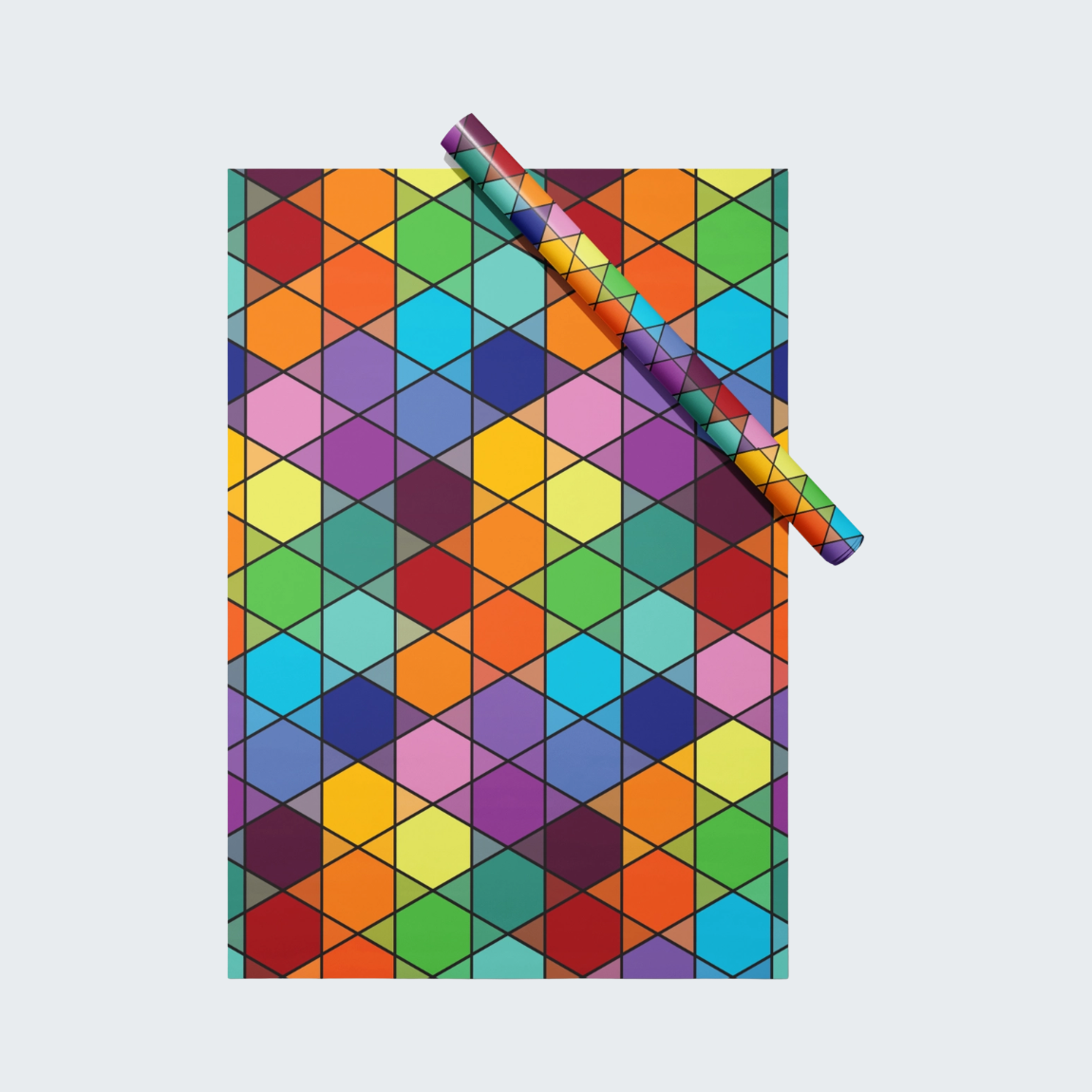 Stained Glass Star of David Gift Wrap