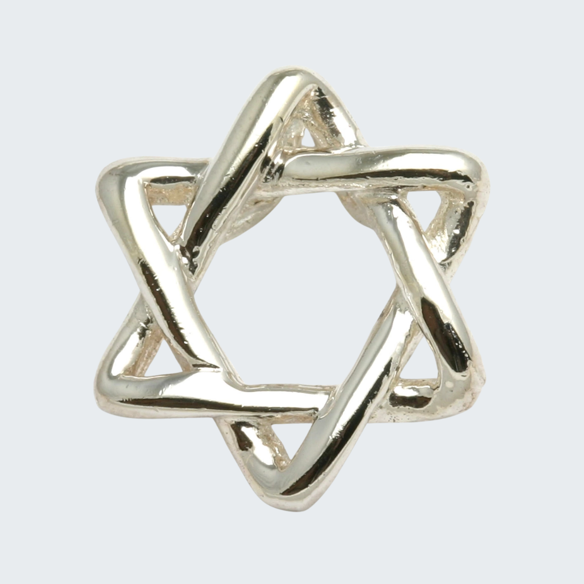 Sterling Silver Star of David Pendant Slide
