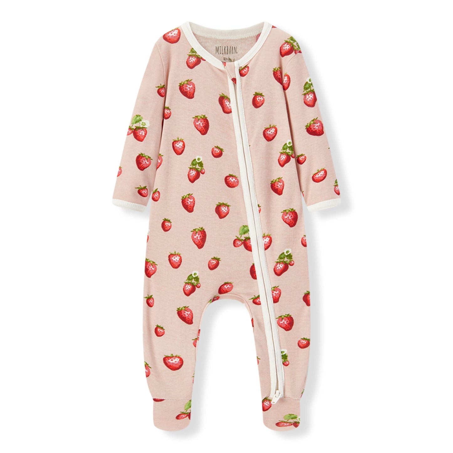 Strawberry Footed Romper