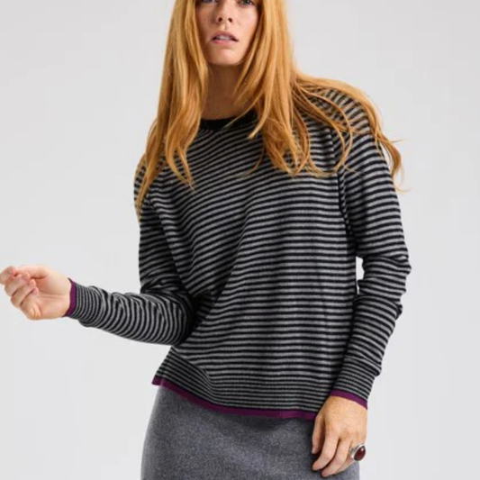 Stripe Crew Sweater