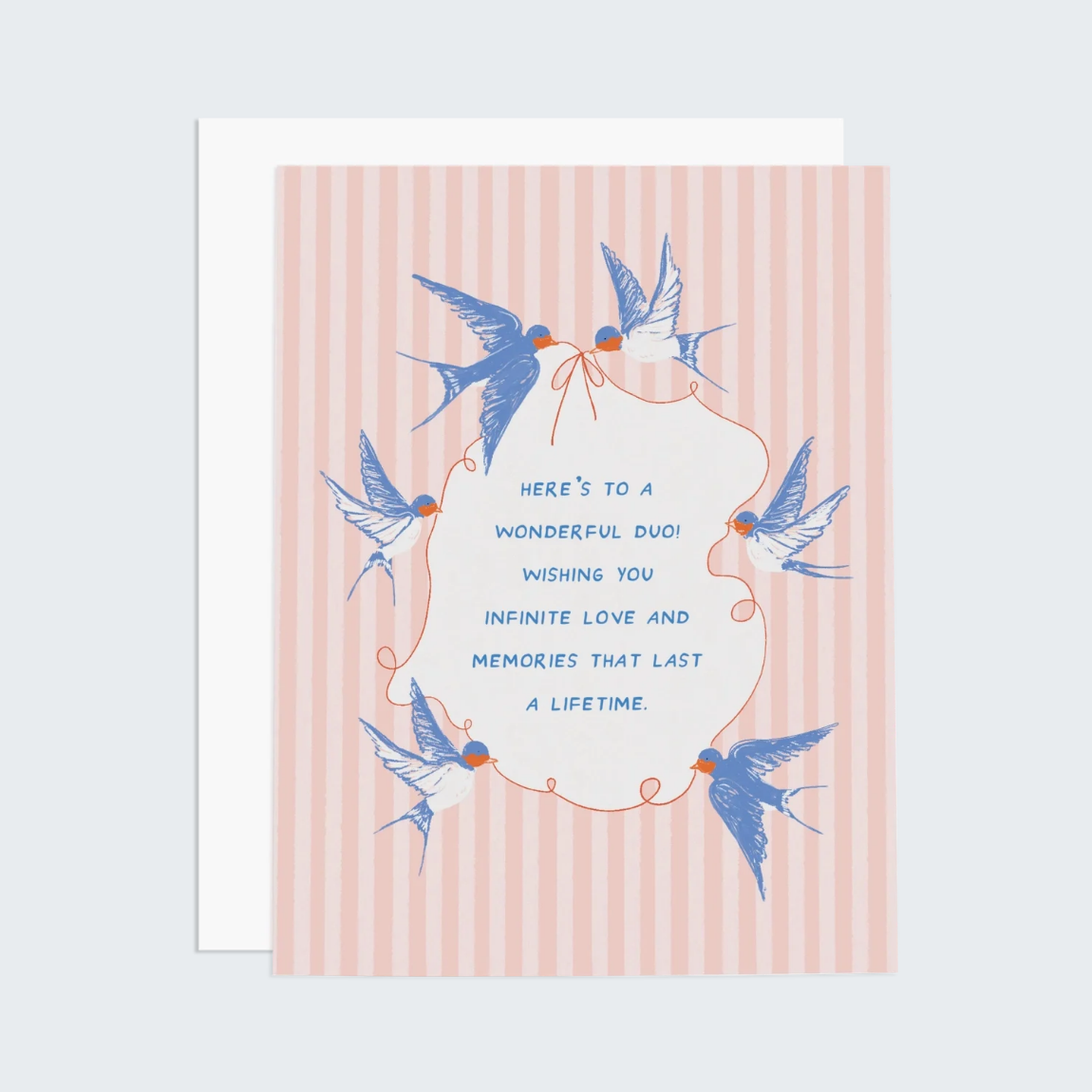 Swallows Wedding Wishes Card
