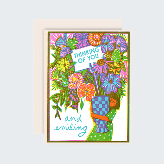 Thinking of You and Smiling Card