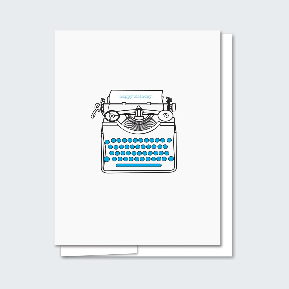 Typewriter Birthday Card