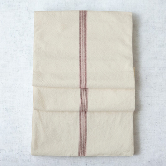 Vintage Merlot Stripe Table Runner