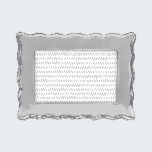 Wavy Silver Frame