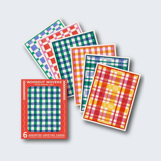 Woodcut Wovens Assorted Cards Set