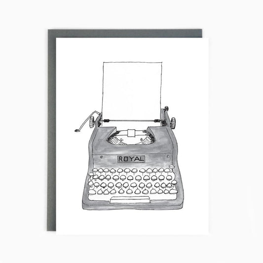 Blank Typewriter Card