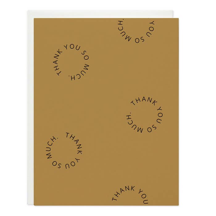 Circle Thank You Card