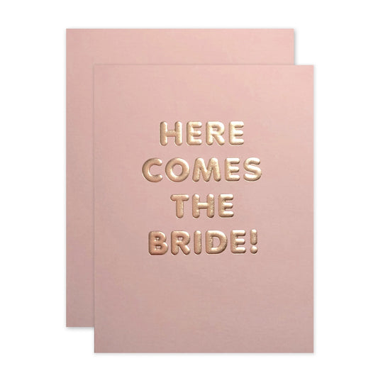 Here Comes the Bride Card