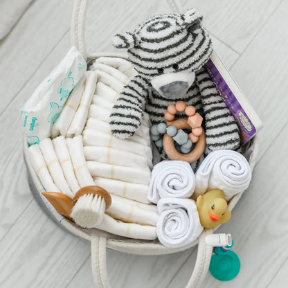 Cotton Rope Diaper Caddy Organizer