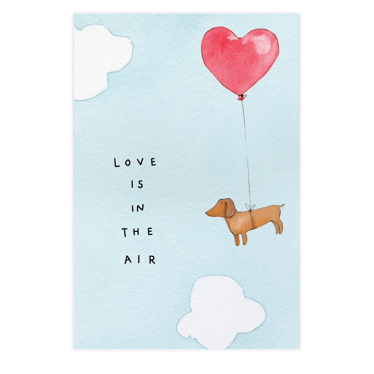 Sky Dog Valentine Postcard