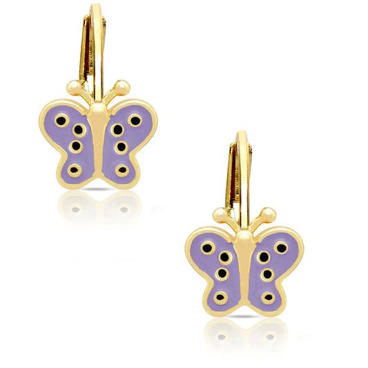 Butterfly Leverback Earrings