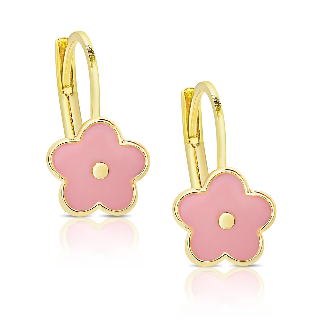 Flower Leverback Earring