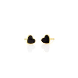 Heart Enamel Stud Earrings